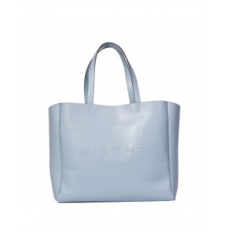 AMANDA Light Blue Leather...