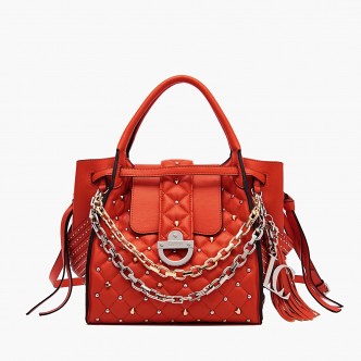 BAG LA CARRIE ARANCIO CHAIN...