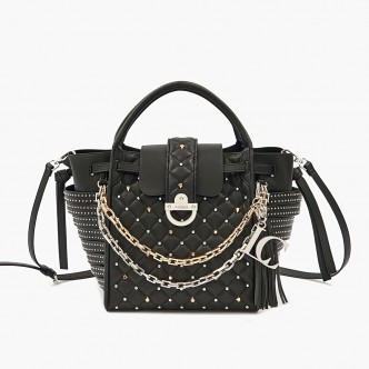 BAG LA CARRIE NERO CHAIN...