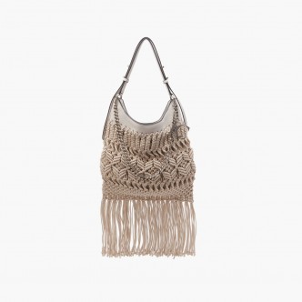 Borsa a mano Fringe Sabbia...