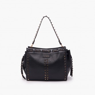 Borsa a spalla Studs Nero...