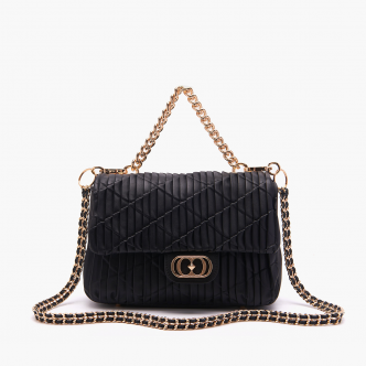 Borsa a mano Plisse' Nero...