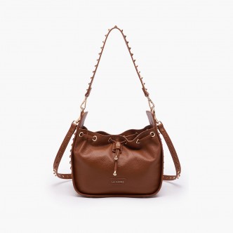 Borsa a spalla Studs Cuoio...